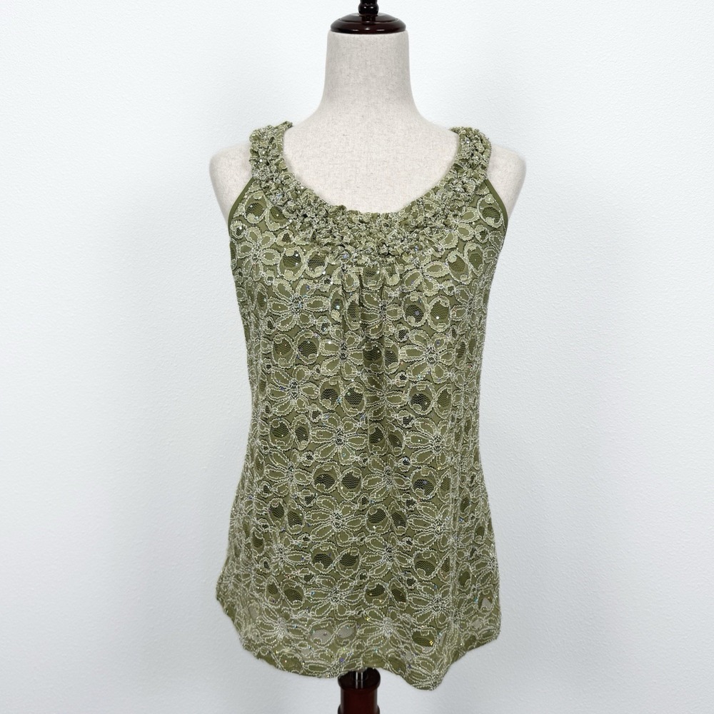 VTG Cocomo Top Womens XL Green Fairy Grunge Forest Fairy Feminine Retro Y2K 90s